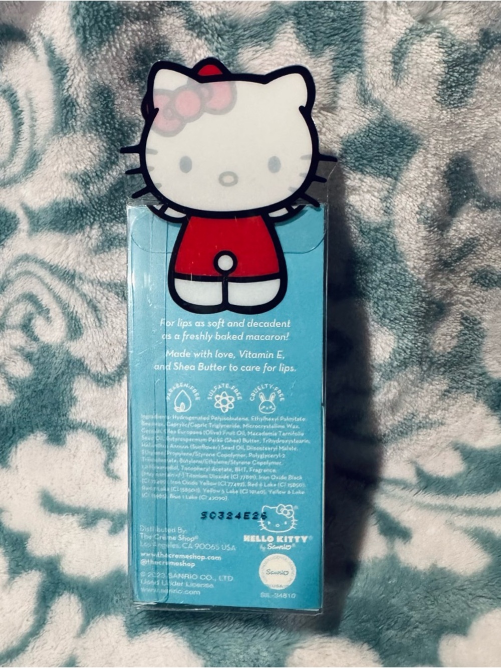 The Crème Shop x Hello Kitty Blue Macaron Lip Balm - Picture 2 of 2